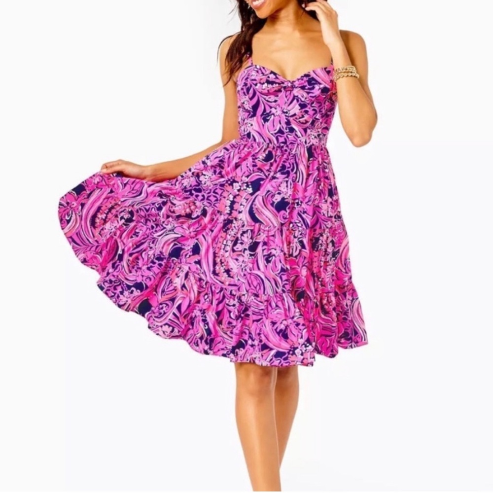 Lilly Pulitzer Adalia Knee length Cotton Dress NWT